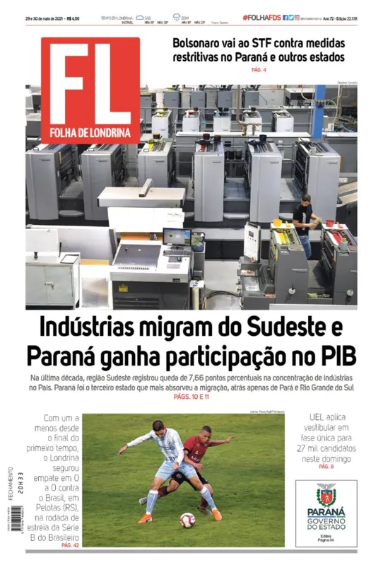 Imagem ilustrativa da imagem Capa 29/05/2021