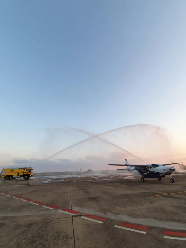 Batismo do voo inaugural da AeroSul