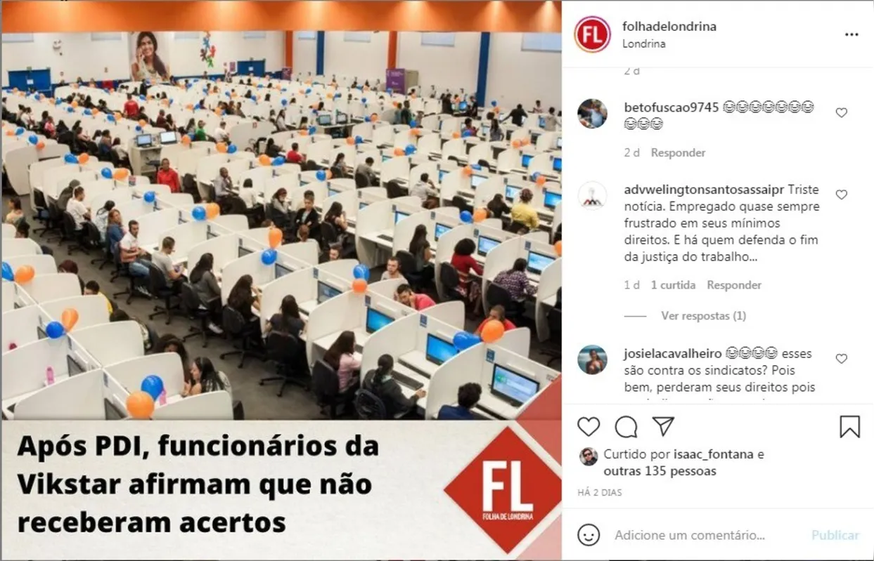 Imagem ilustrativa da imagem FOLHA NAS REDES - Dívidas