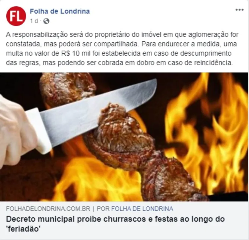 Imagem ilustrativa da imagem FOLHA NAS REDES| Churrasco de ovo