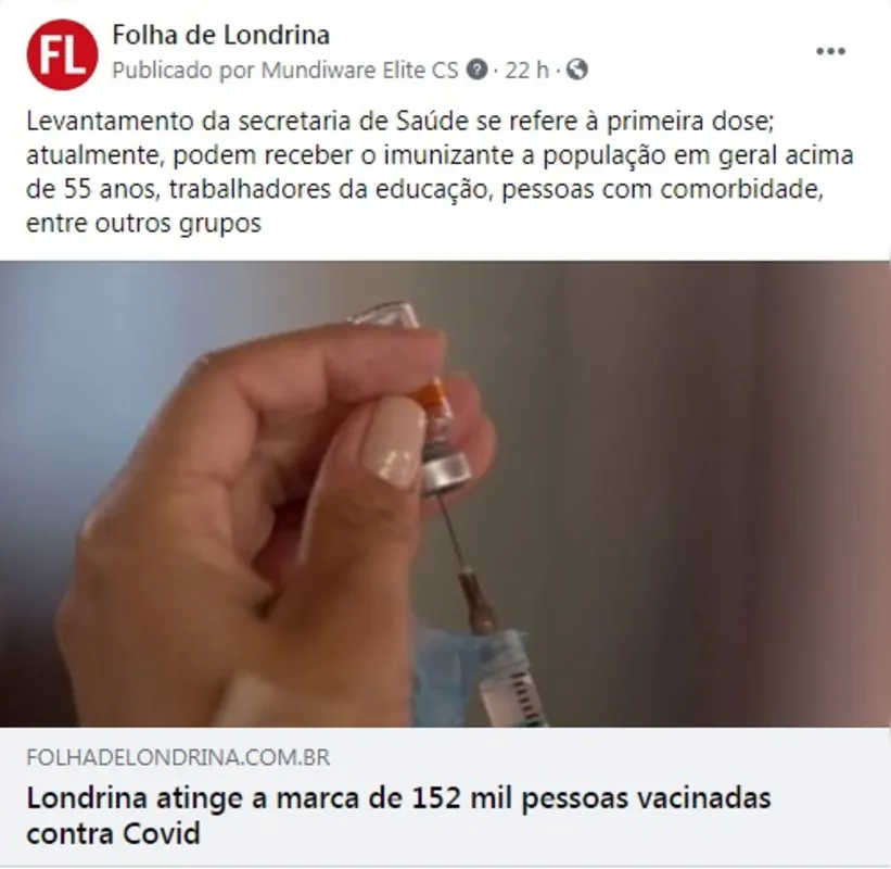 Imagem ilustrativa da imagem FOLHA NAS REDES