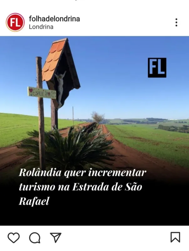 Imagem ilustrativa da imagem Folha Nas Redes - Rolândia