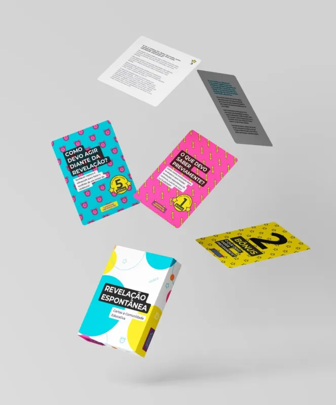 O jogo "Cartas à Comunidade Educativa”, orienta profissionais das escolas e dos espaços de educação não-formal sobre a revelação espontânea de violência contra crianças
