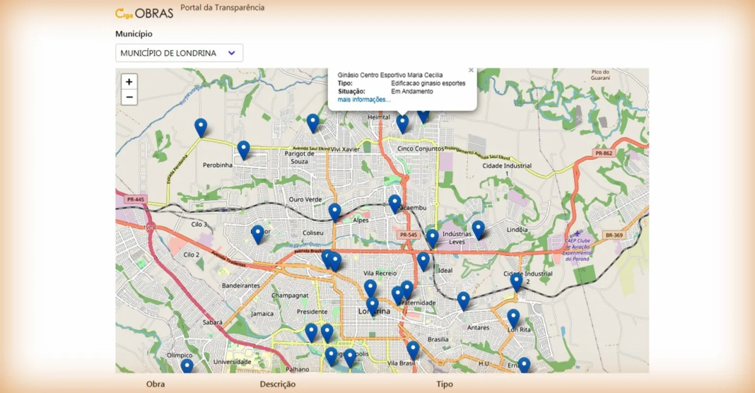 Imagem ilustrativa da imagem Londrina lança Mapa das Obras Públicas