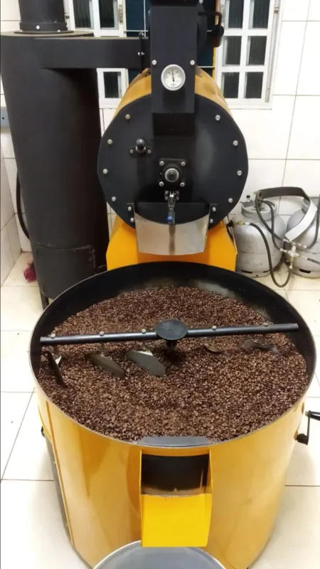 Torrador utilizado na produção de cafés especiais