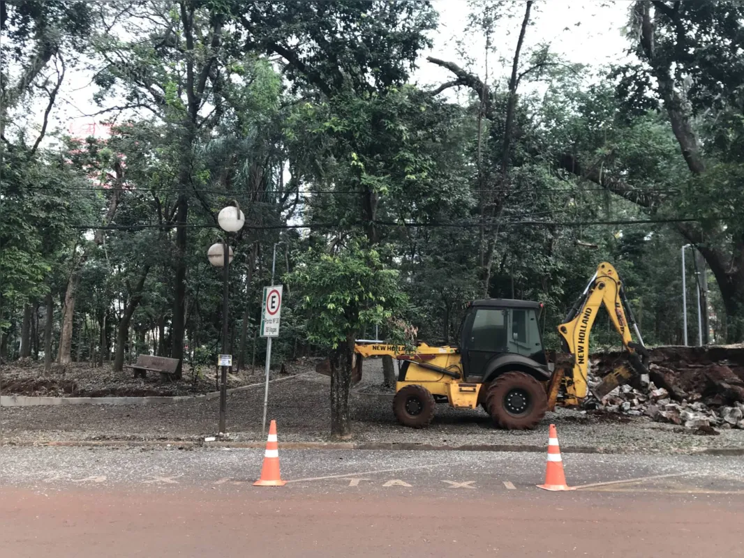 Imagem ilustrativa da imagem Revitalização do Bosque Central deve ser concluída em dois meses