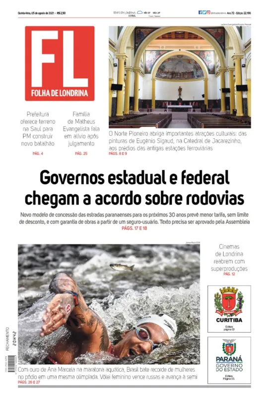Imagem ilustrativa da imagem Capa 05/08/2021