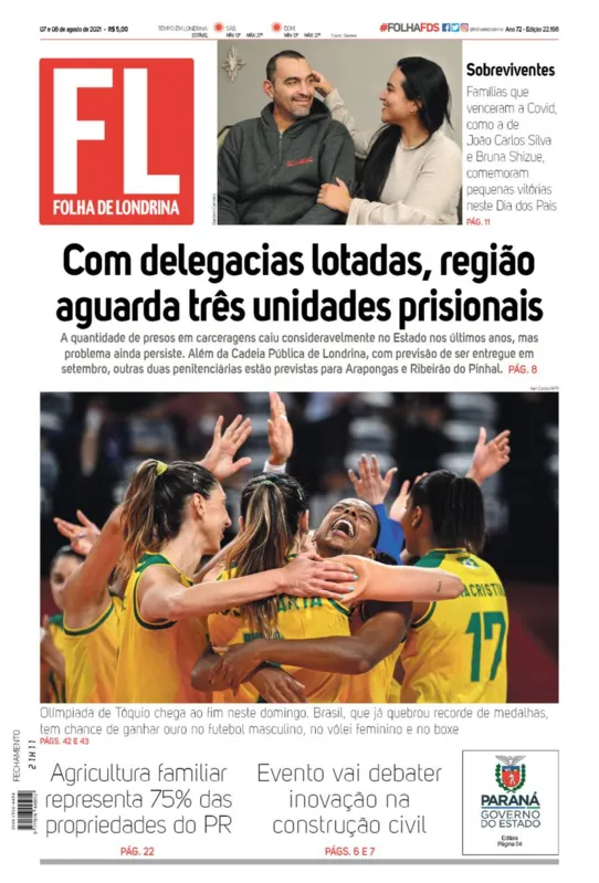 Imagem ilustrativa da imagem Capa 08/08/2021