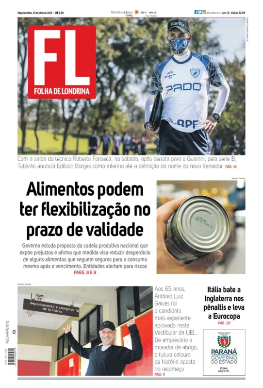 Imagem ilustrativa da imagem Capa 12/07/2021