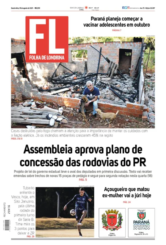 Imagem ilustrativa da imagem Capa 18/08/2021