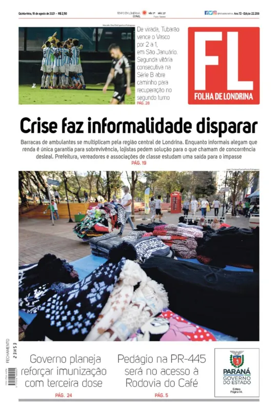 Imagem ilustrativa da imagem Capa 19/08/2021
