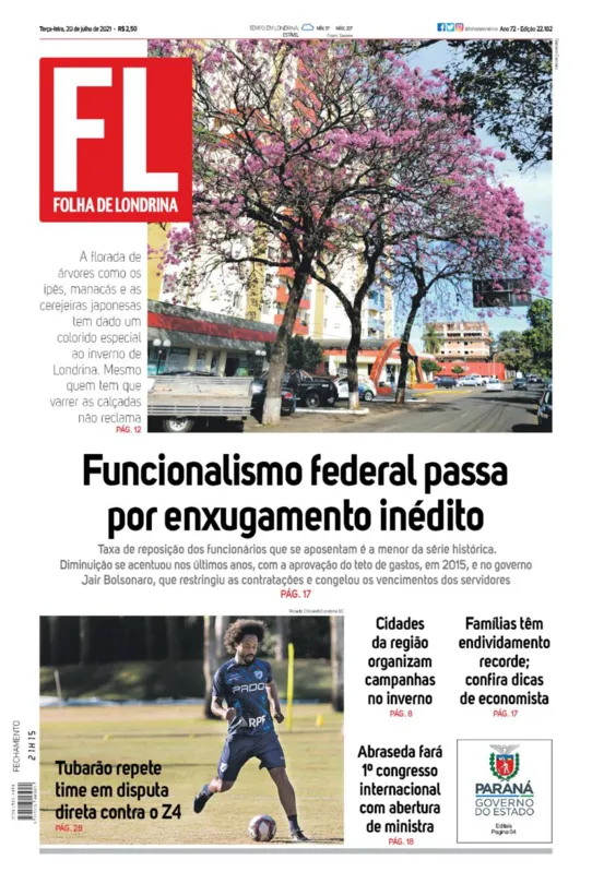 Imagem ilustrativa da imagem Capa 20/07/2021