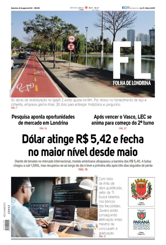 Imagem ilustrativa da imagem Capa 20/08/2021