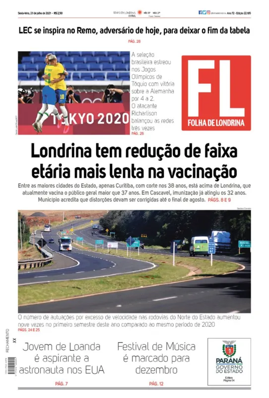 Imagem ilustrativa da imagem Capa 22/07/2021