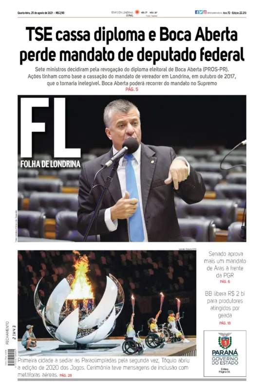 Imagem ilustrativa da imagem Capa 25/08/2021