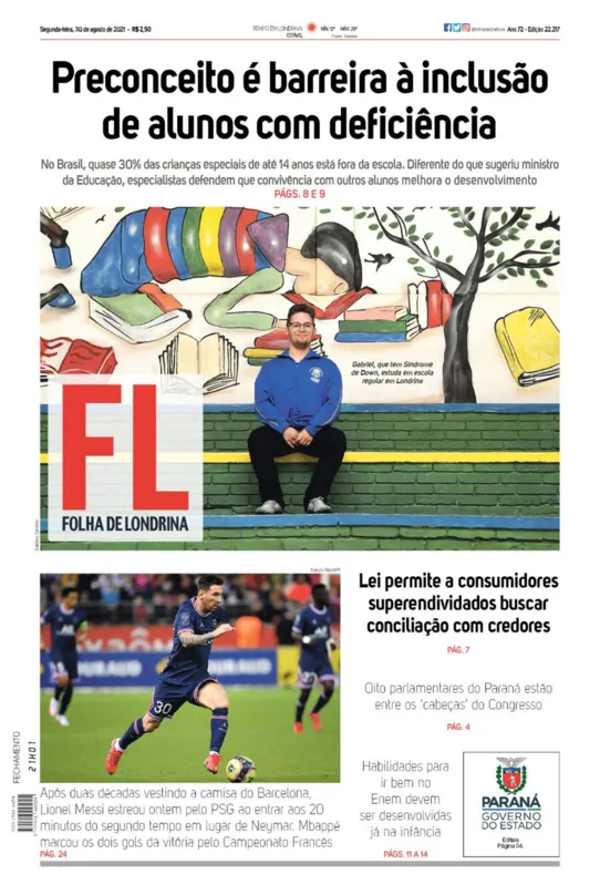 Imagem ilustrativa da imagem Capa 30/08/2021