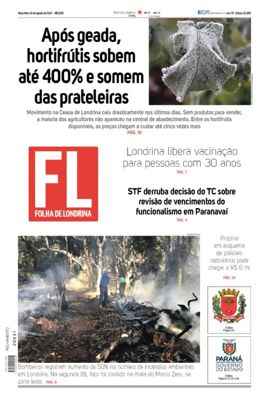 Imagem ilustrativa da imagem Capa.10/08/2021