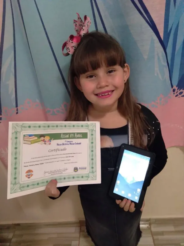 A família de Ana Luiza Bertolla Alves, 5 anos, também valoriza as propostas educativas