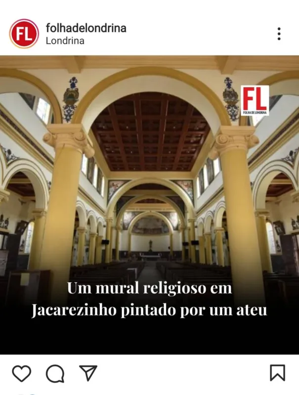 Imagem ilustrativa da imagem FOLHA NAS REDES - Essa igreja é linda
