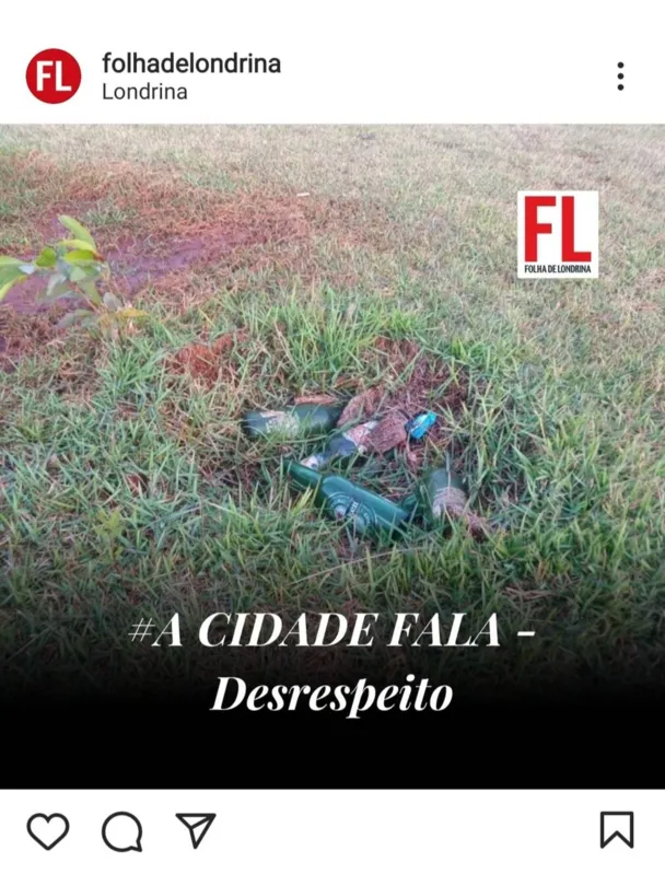 Imagem ilustrativa da imagem FOLHA NAS REDES - O brasileiro tem esses costumes de jogar garrafa