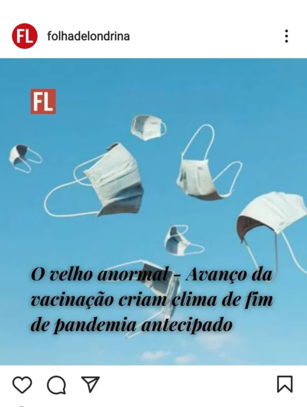 Imagem ilustrativa da imagem FOLHA NAS REDES - Pandemia