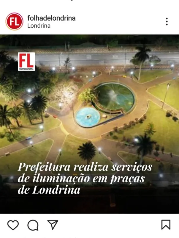 Imagem ilustrativa da imagem FOLHA NAS REDES - Praças