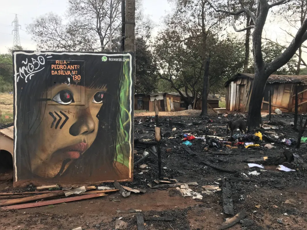 Imagem ilustrativa da imagem Famílias indígenas pedem doações após incêndio em Londrina
