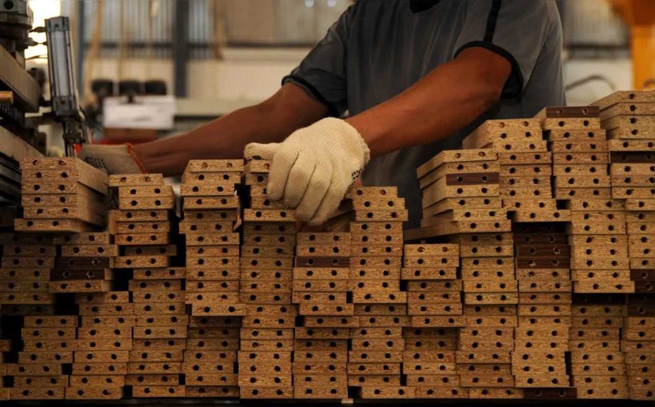 A indústria de produtos de madeira foi outra que se destacou em cada um dos recortes, com aumento de 107,4% em maio deste ano ante maio de 2020,  de 58,9% no acumulado do ano e de 33,5% nos últimos 12 meses 