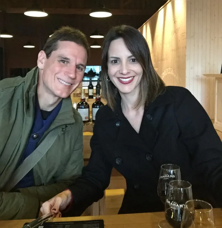 A advogada Franciane Campos e o marido, que teve Covid e ficou na UTI