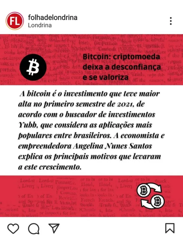 Imagem ilustrativa da imagem O bitcoin é a criptomoeda mais valorizada