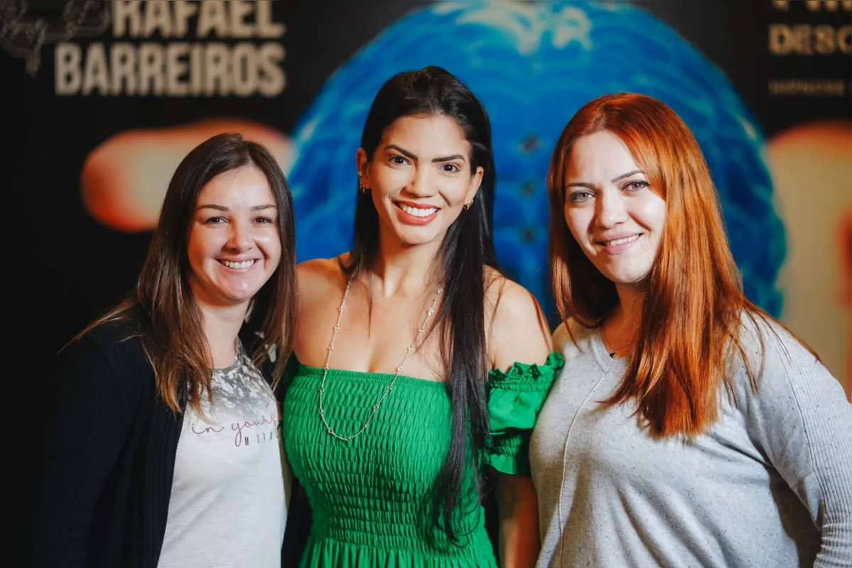 Francine Madeira, Aline Serra e Evelin Zamparoni