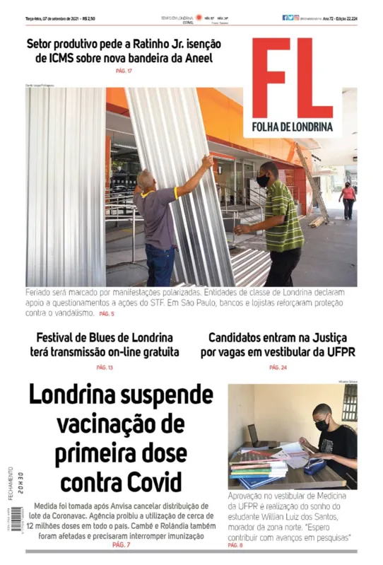 Imagem ilustrativa da imagem Capa 07/09/2021