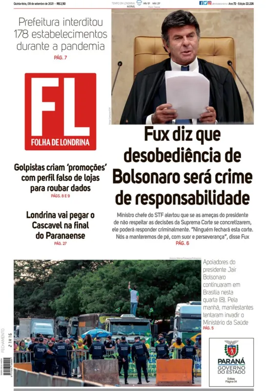 Imagem ilustrativa da imagem Capa 09/09/2021