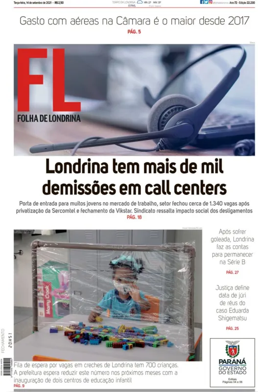 Imagem ilustrativa da imagem Capa 14/09/2021