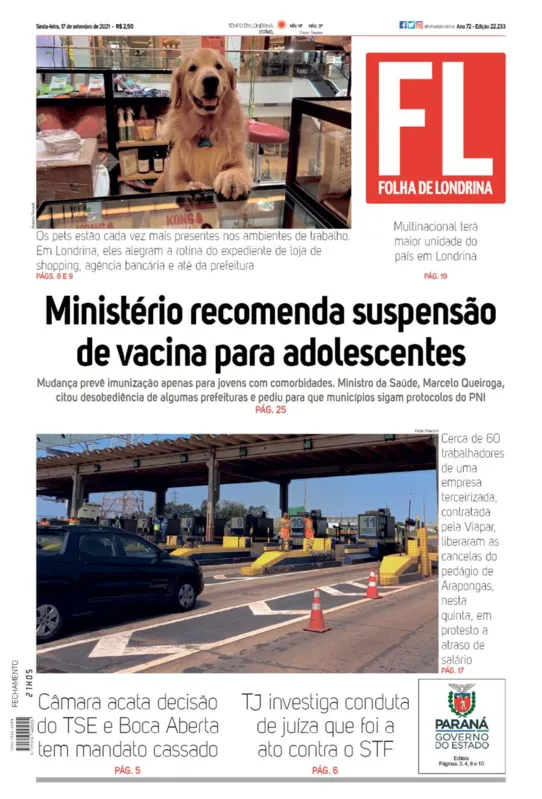 Imagem ilustrativa da imagem Capa 17/09/2021