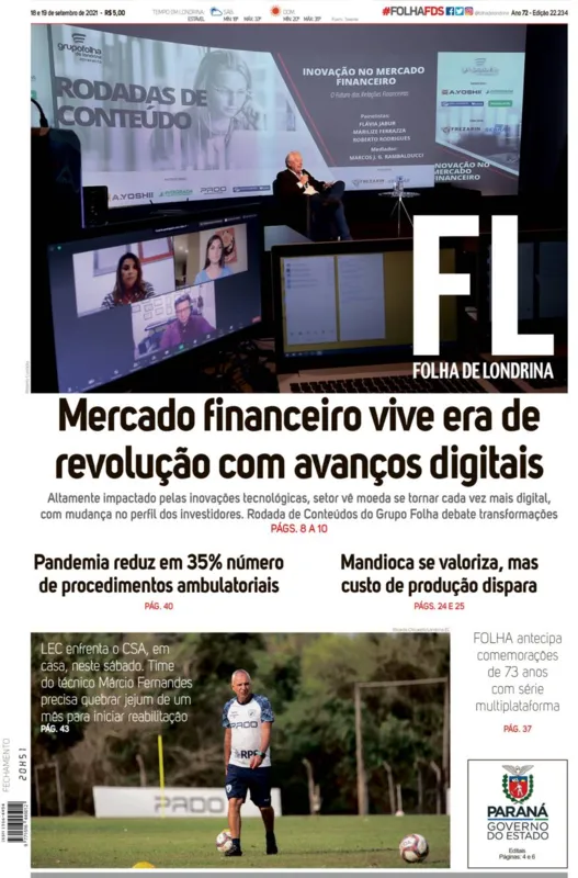 Imagem ilustrativa da imagem Capa 18/09/2021
