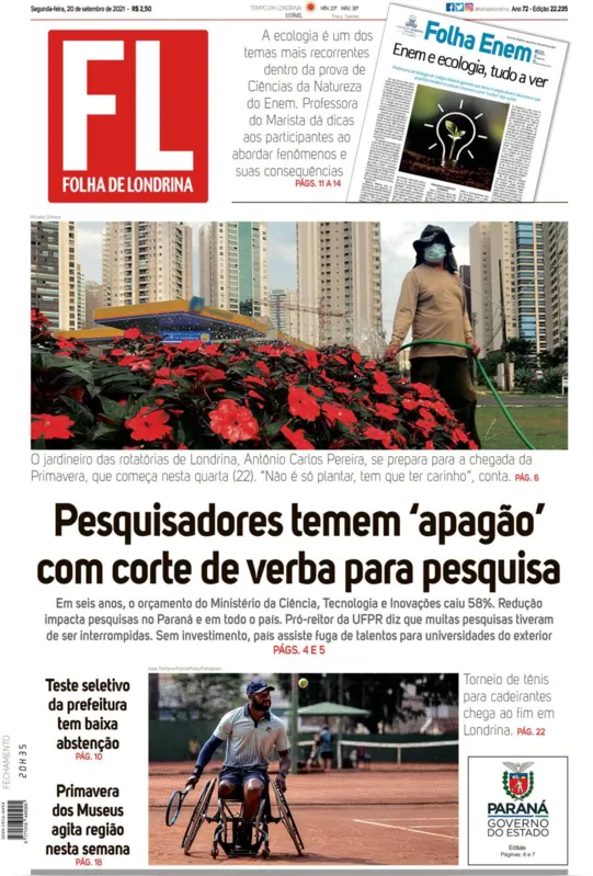 Imagem ilustrativa da imagem Capa 20/09/2021