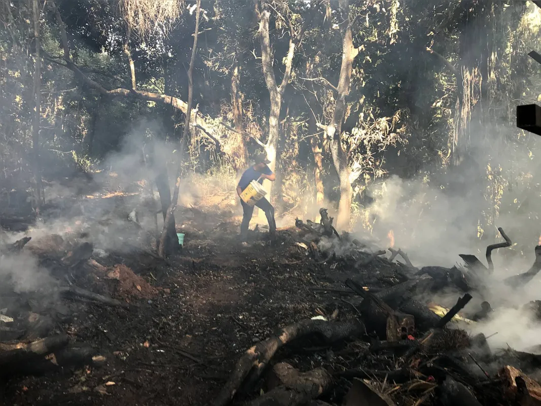Incêndio no Marco Zero, em Londrina 