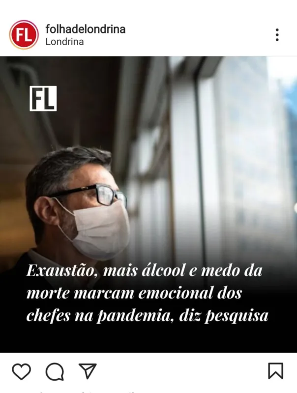 Imagem ilustrativa da imagem FOLHA NAS REDES - Essa pandemia mexeu com o psicológico de muito gente