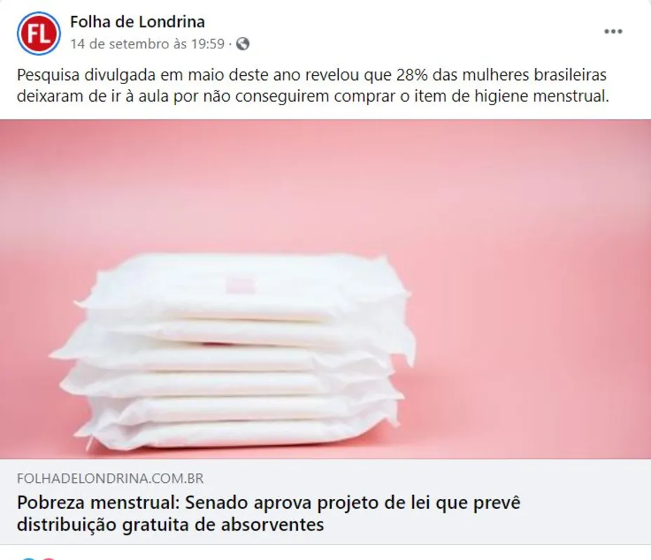 Imagem ilustrativa da imagem FOLHA NAS REDES - Eu estava falando disso com minhas meninas esses dias