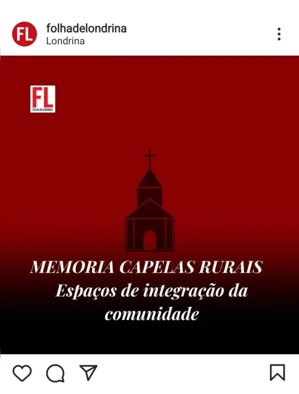 Imagem ilustrativa da imagem FOLHA NAS REDES - Muito linda, fiz o trajeto de bicicleta, o desafio das igrejinhas