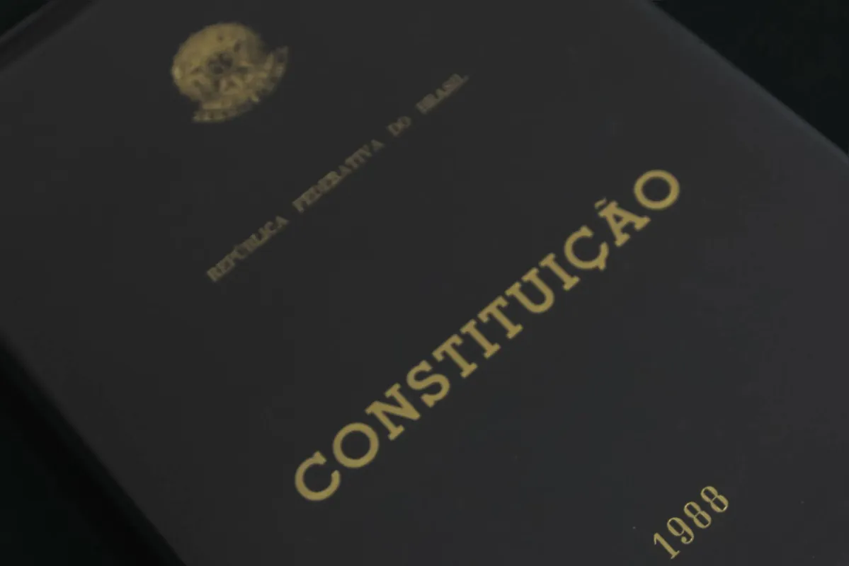 Exemplar original da Constituição de 1988, exposto no Supremo Tribunal Federal