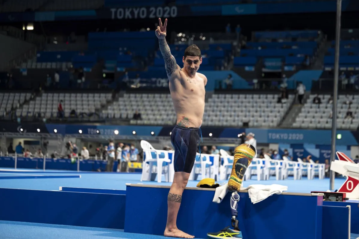 Imagem ilustrativa da imagem Talisson Glock é ouro nos 400m livre S6 e conquista 3ª medalha em Tóquio