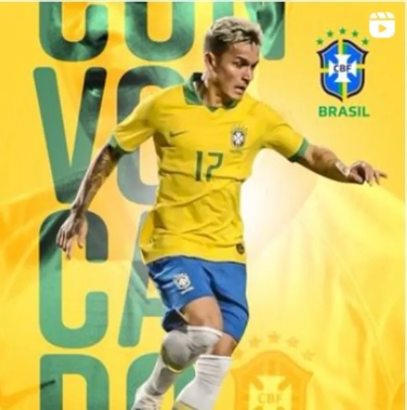  "Que sensação, pela primeira vez convocado pra seleção brasileira"