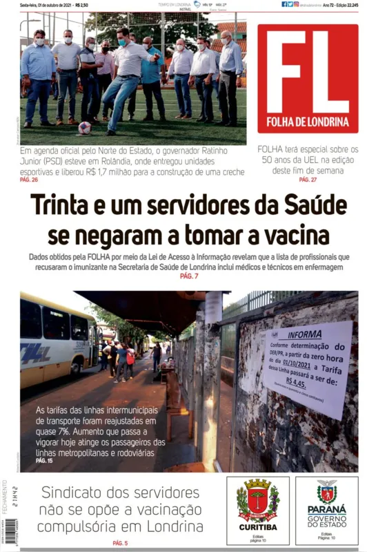 Imagem ilustrativa da imagem Capa 01/10/2021