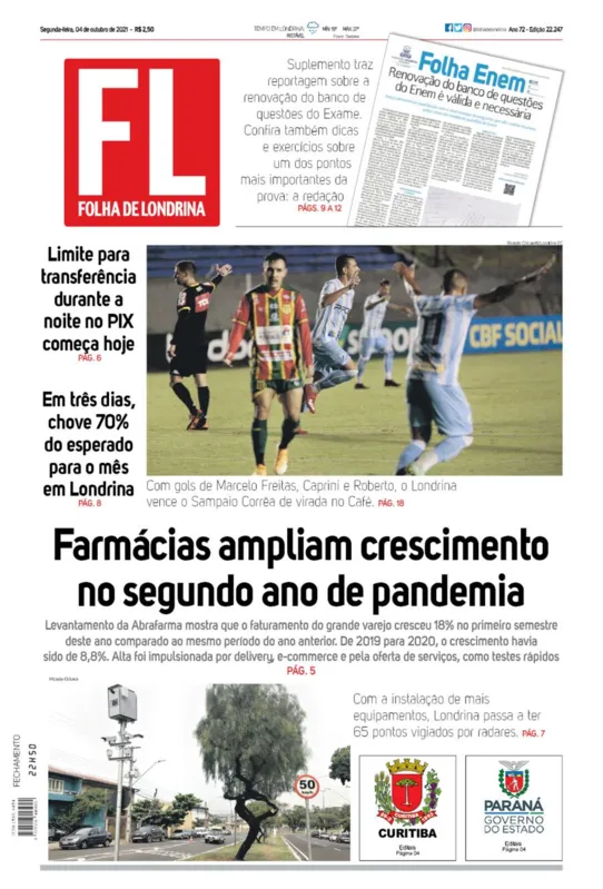 Imagem ilustrativa da imagem Capa  04/10/2021