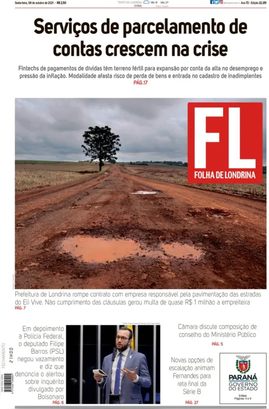 Imagem ilustrativa da imagem Capa 08/10/2021