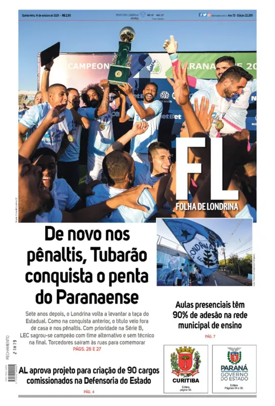 Imagem ilustrativa da imagem Capa 14/10/2021