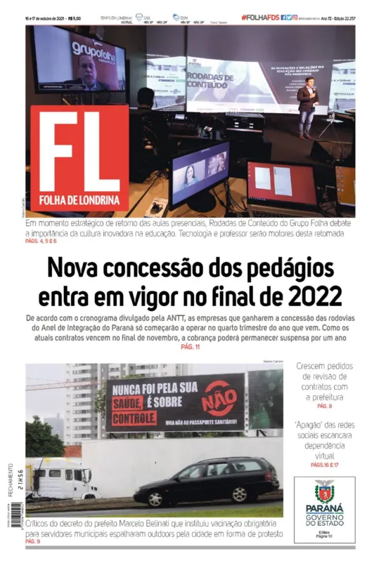 Imagem ilustrativa da imagem Capa 16/10/2021