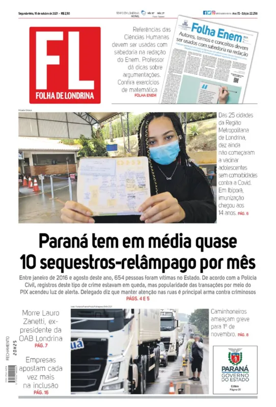 Imagem ilustrativa da imagem Capa 18/10/2021